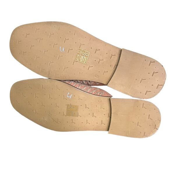 JOURNEE SIGNATURE PERRI Women's Pink‎ & Tan Woven Leather Slip-On Mule Size 9 - Picture 11 of 11